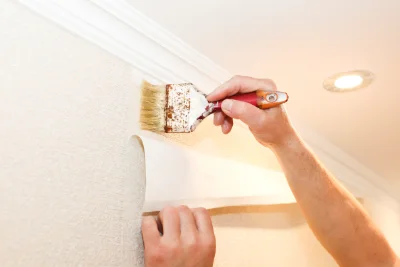 Pose de papier peint à Curan — revêtements muraux et toiles de verre